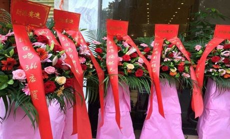 【深圳聚福花卉團購】聚福花卉經濟型開業花籃1個團購|價格|圖片_美團網